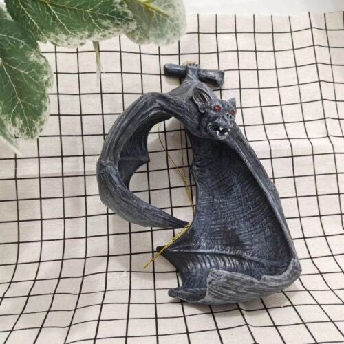 Bat Wall Tealight Holder Statue Sculpture Halloween Home Garden Wall Decor Resin