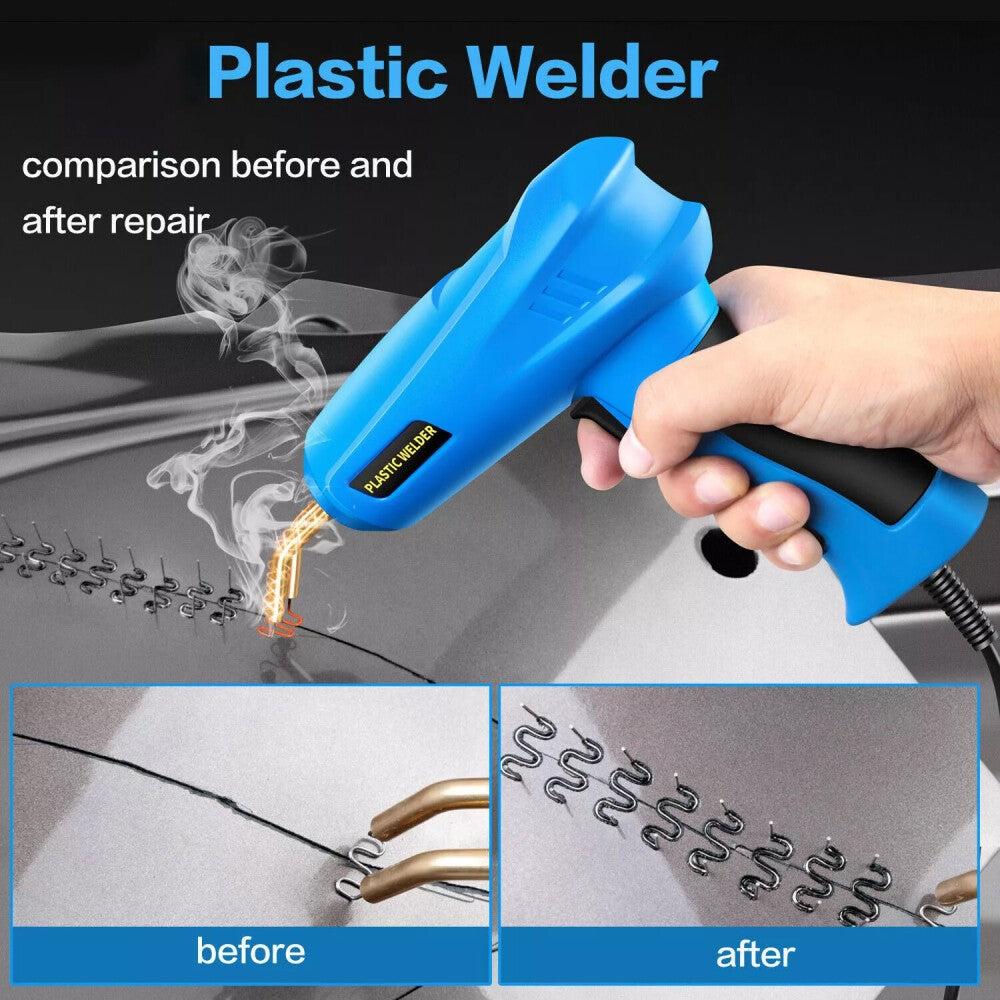 200W Hot Stapler Plastic Repair Welder Car Bumper Welding Machine Kit 1200Staple