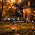 Halloween Solar Black Cat Pumpkin Moon Garden Stake Light Waterproof Yard Decor