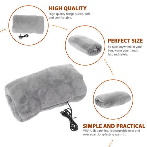 Heated Muff Hand Warmer USB Rechargeable Rapid Warming Hand Muff Justifiable UK