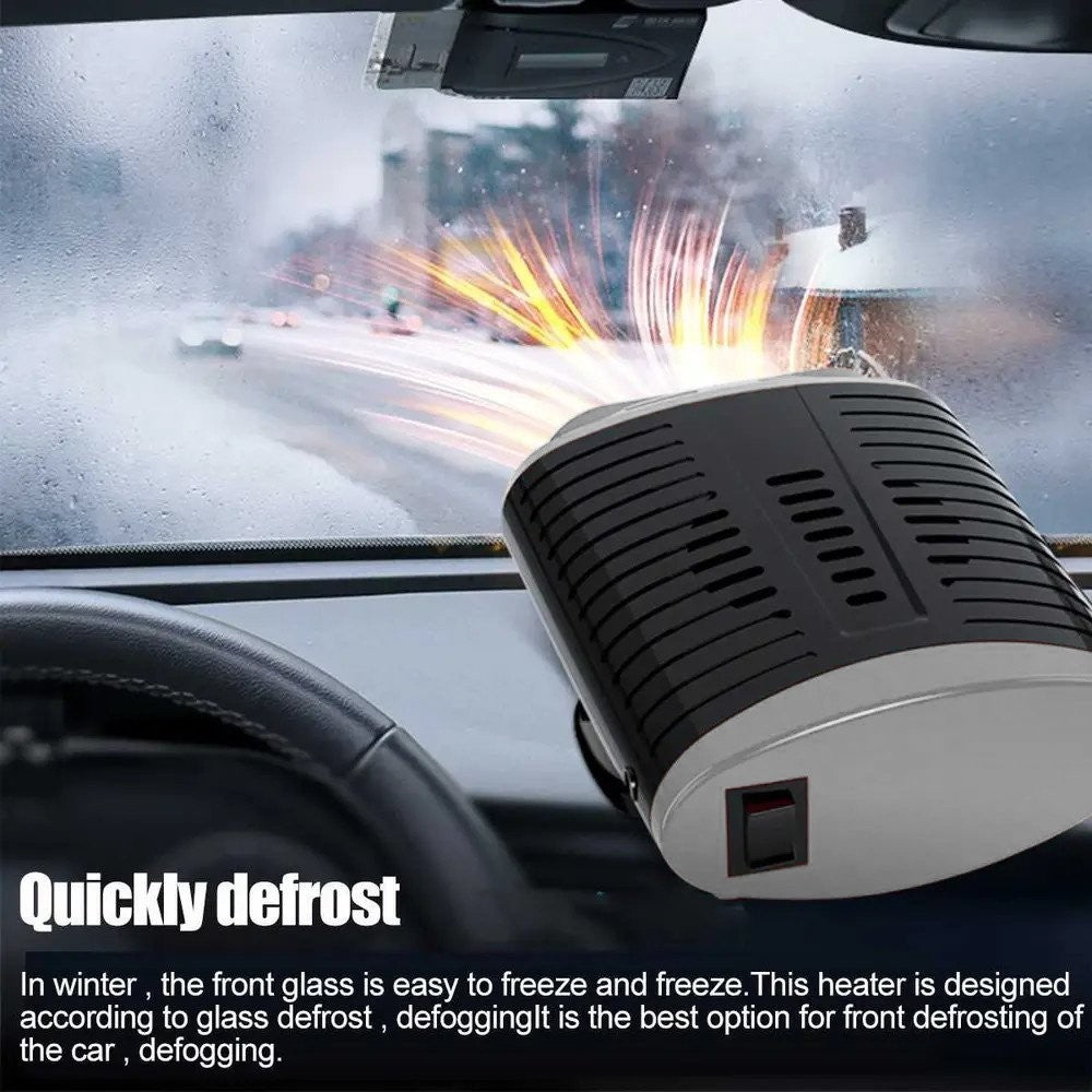 Portable Electric Car Heater 12V 150W Heating Fan Defogger Defroster Demister