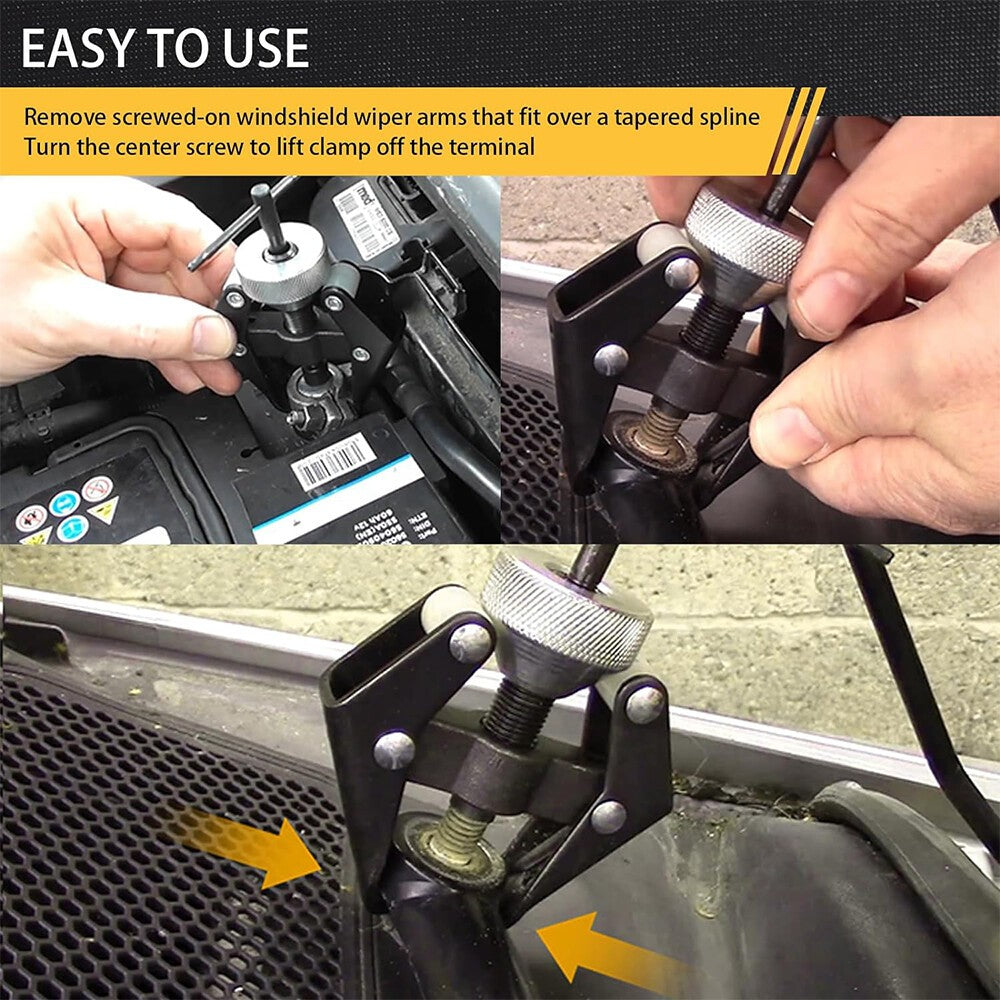 2x Car Windscreen Wiper Arm Removal Puller Tool Wiper Extractor Repair Tool Kit