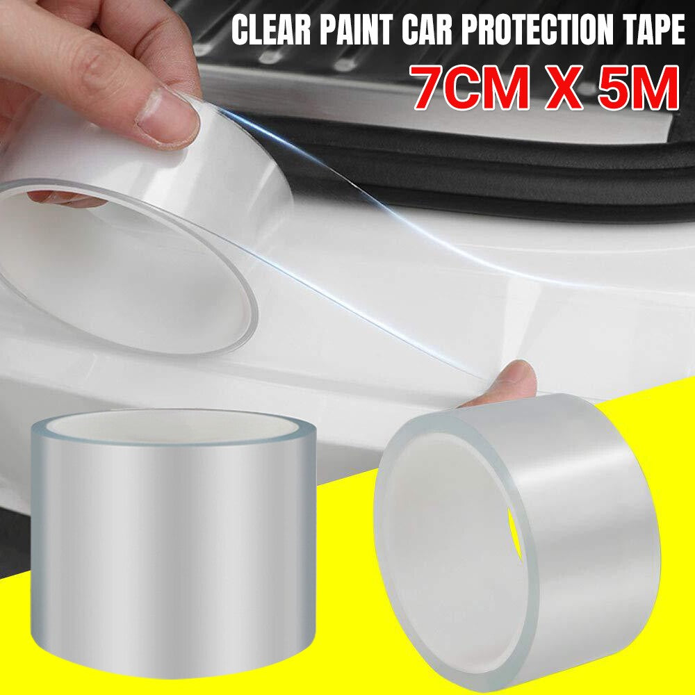 Clear Paint Protection Film Vinyl Wrap Self Adhesive for Car Bike 7CM x 5M UK