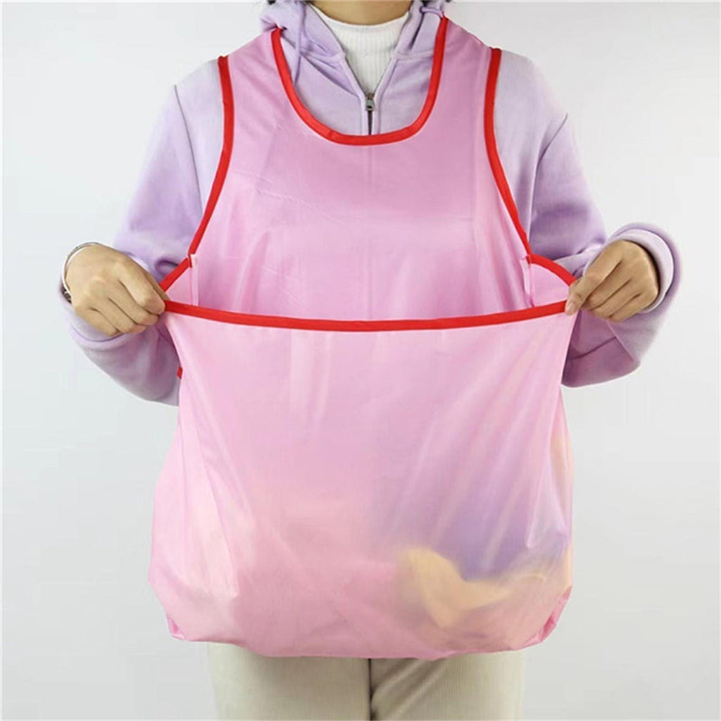Portable Clothes Drying Apron Laundry Apron With Large Pouch For Women