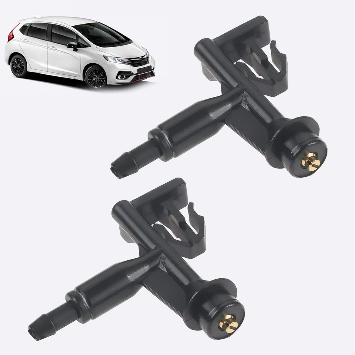 2x For 15-19 Honda Fit Jazz Front Windshield Wiper Washer Jet Nozzle 76810T5A003