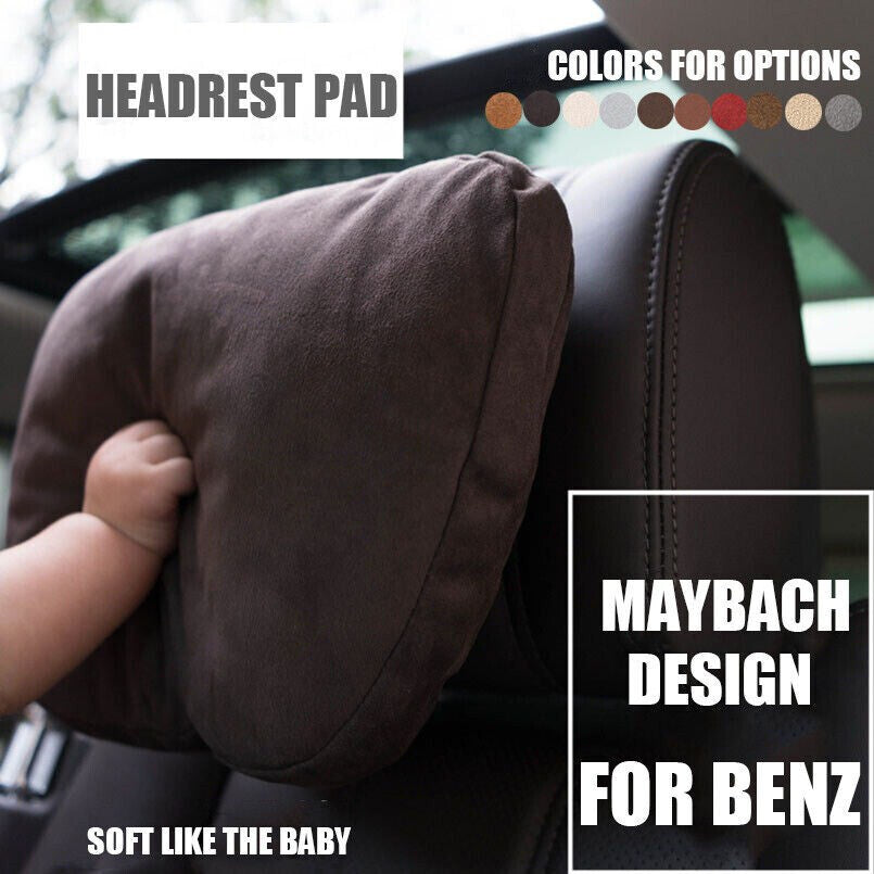 2PCS Design S Class Car Headrest Neck Pillows Seat Cushion For Mercedes-Benz UK