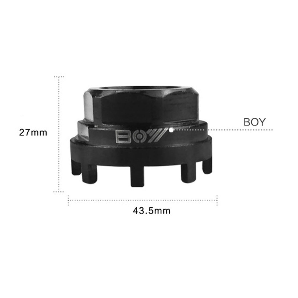 Lockring Tool,Bottom Bracket Cup Tool 8 Notch Front Chainring Lockring Remover