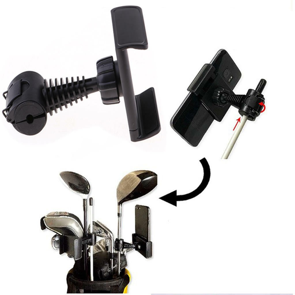 Adjustable Golf Phone Holder Swing Recording Cellphone Clip Alignment Sticks