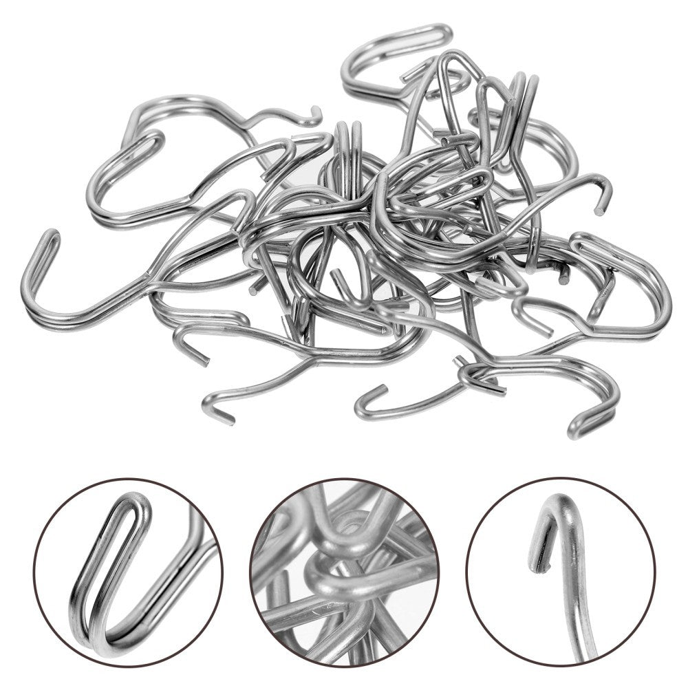 40 Pcs Metal Pegboard Hooks Heavy Duty Small Hooks for Tool Hanging