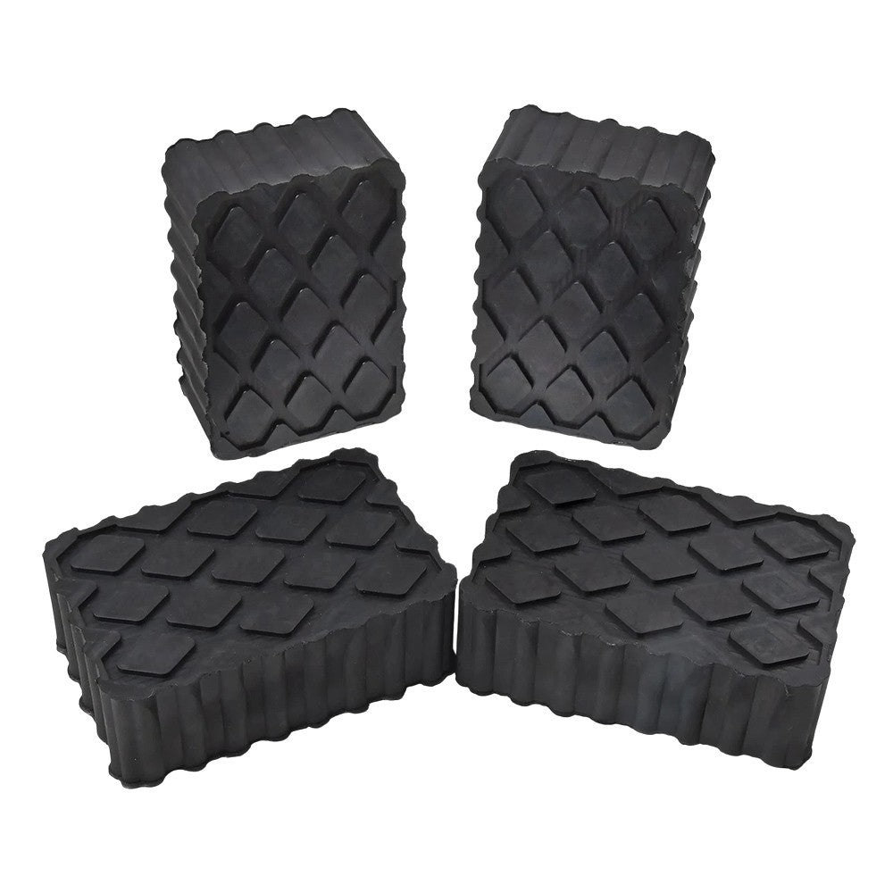 4Pcs Ramp Jacking Rubber Blocks 120x80x40mm-Universal Scissor Car Lift Pads New