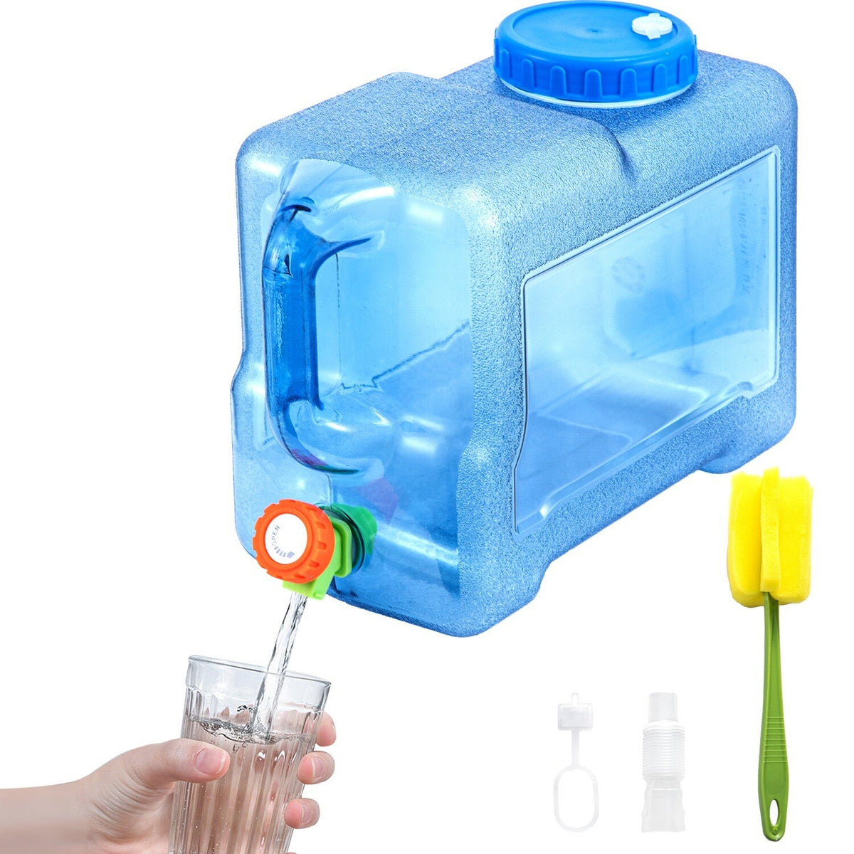 Camping Water Tank Bucket With Tap 5/12/15/20L Portable Carry Container Bottle