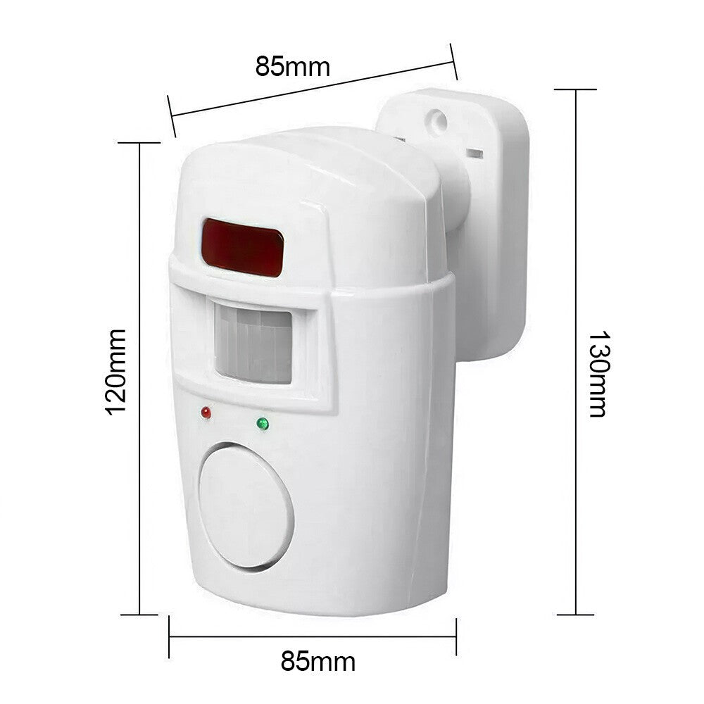 Wireless PIR Motion Sensor Alarm with 4 Remote Control Shed Home Garage Security