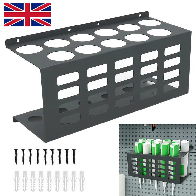 11x Silicone Sealant Tube Holder Mastic Caulk Storage Rack for Van Racking