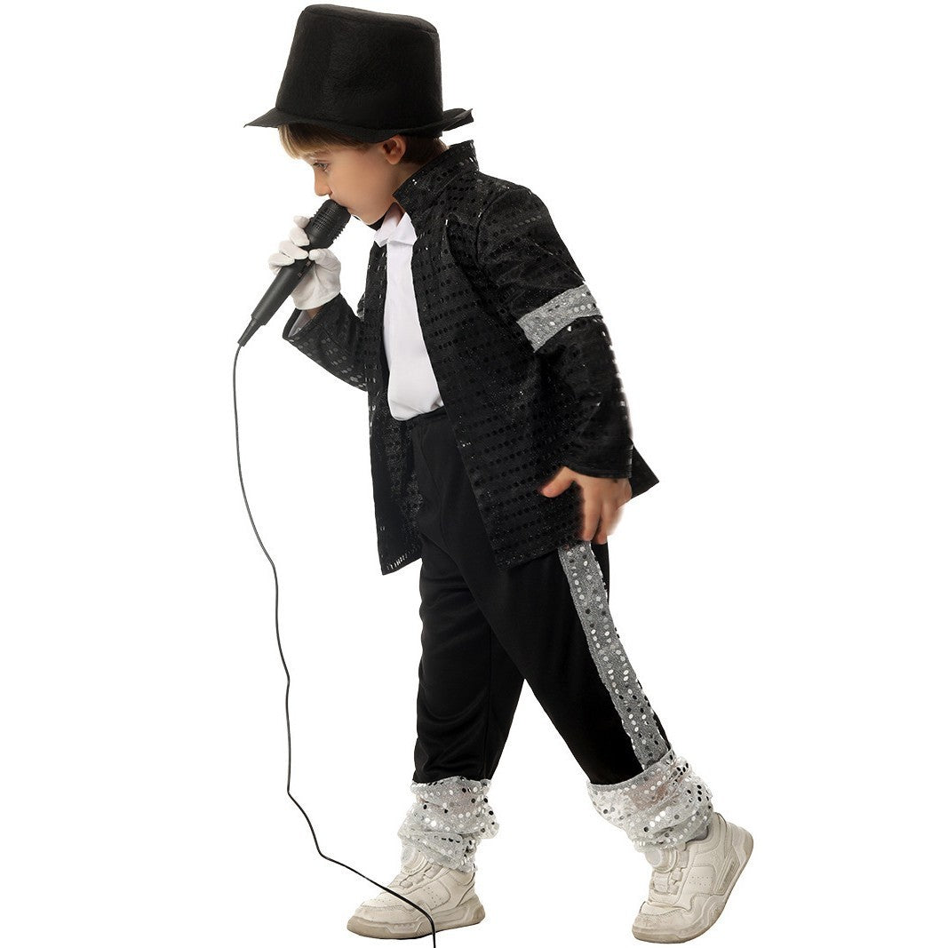 Kids Michael Jackson Costume Superstar Pop Star 1980s Dancer Boys Child 80s