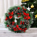 Wall Hanging Christmas Wreath Xmas Party Door Home Tree Garland Ornament Decor~