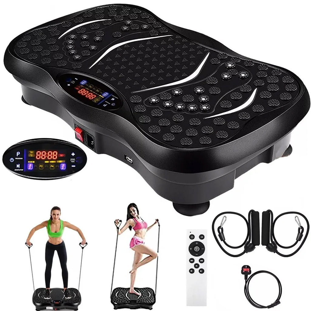 Vibration Plate Body Shaker Massage Fitness Machine Oscillating Power 3D Silent