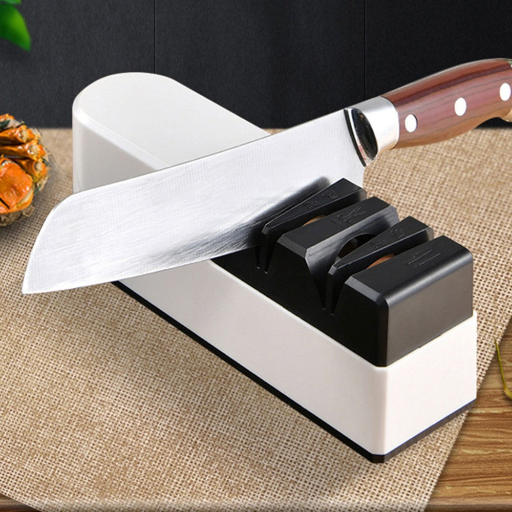5in1 Electric Knife Sharpener System with Straight Blade Diamond Knife Sharpener