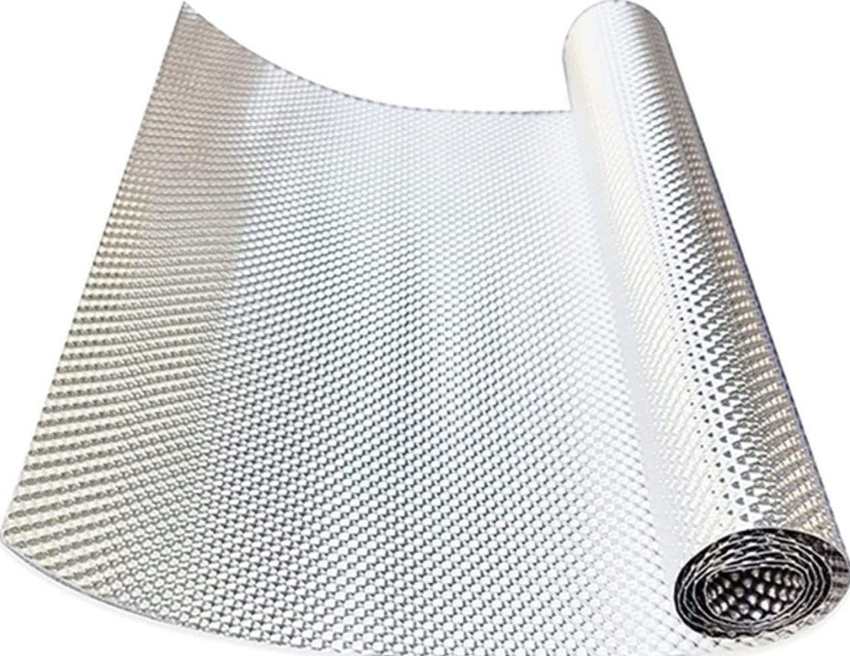 Embossed Aluminum Heat Shield 20'' x 28'' High Temp Thermal Barrier Exhaust Wrap