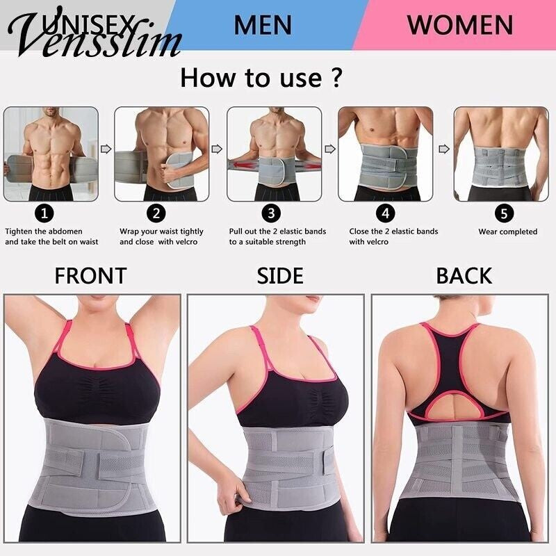 Men & Women Umbilical Hernia Support Belt Wide Abdominal Binder Navel Truss NHS