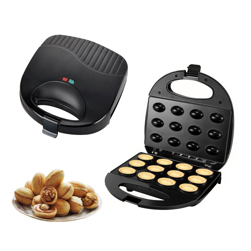 Electric Walnut Cake Maker 750W Nonstick Walnut Cookie Mould Mini Nut Waffle