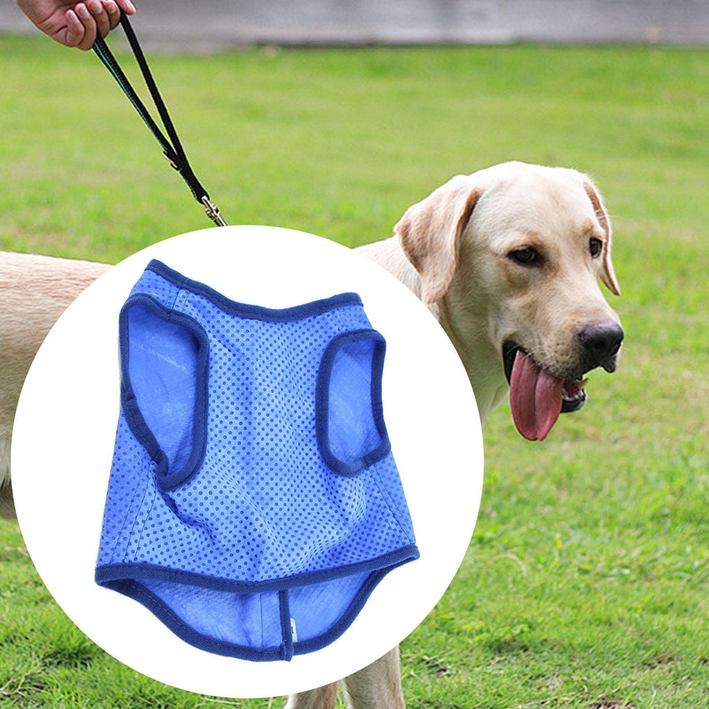 Summer Dog Cooling Vest Pet Cooler Jacket Breathable Clothes M/L/XL