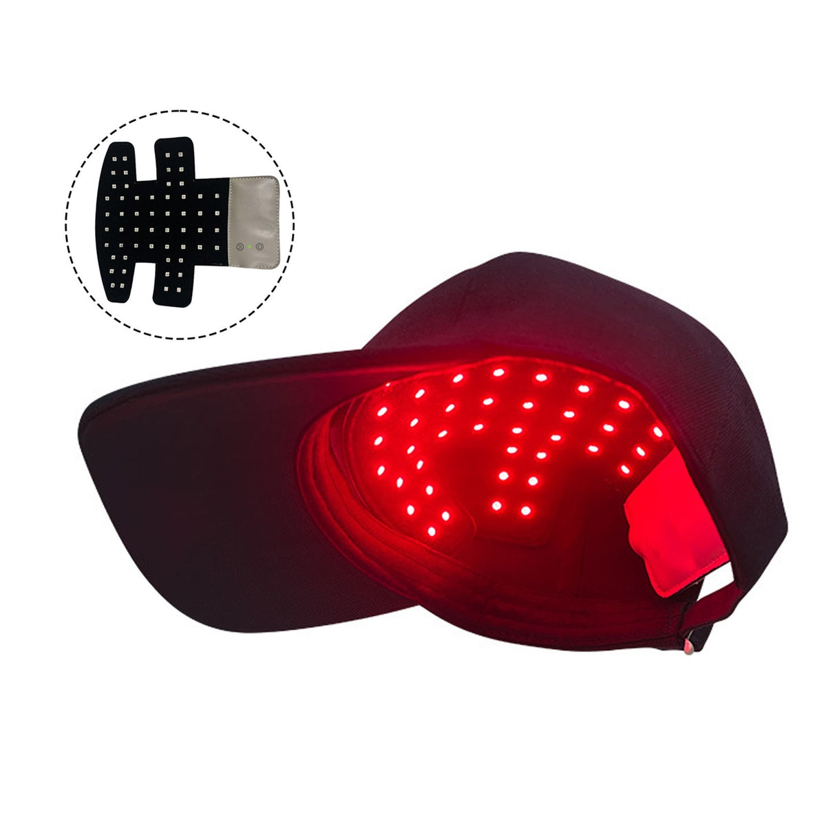 LED Red Light Therapy Hair Growth Cap Fast Regrowth Anti-Hair Loss Hat UK
