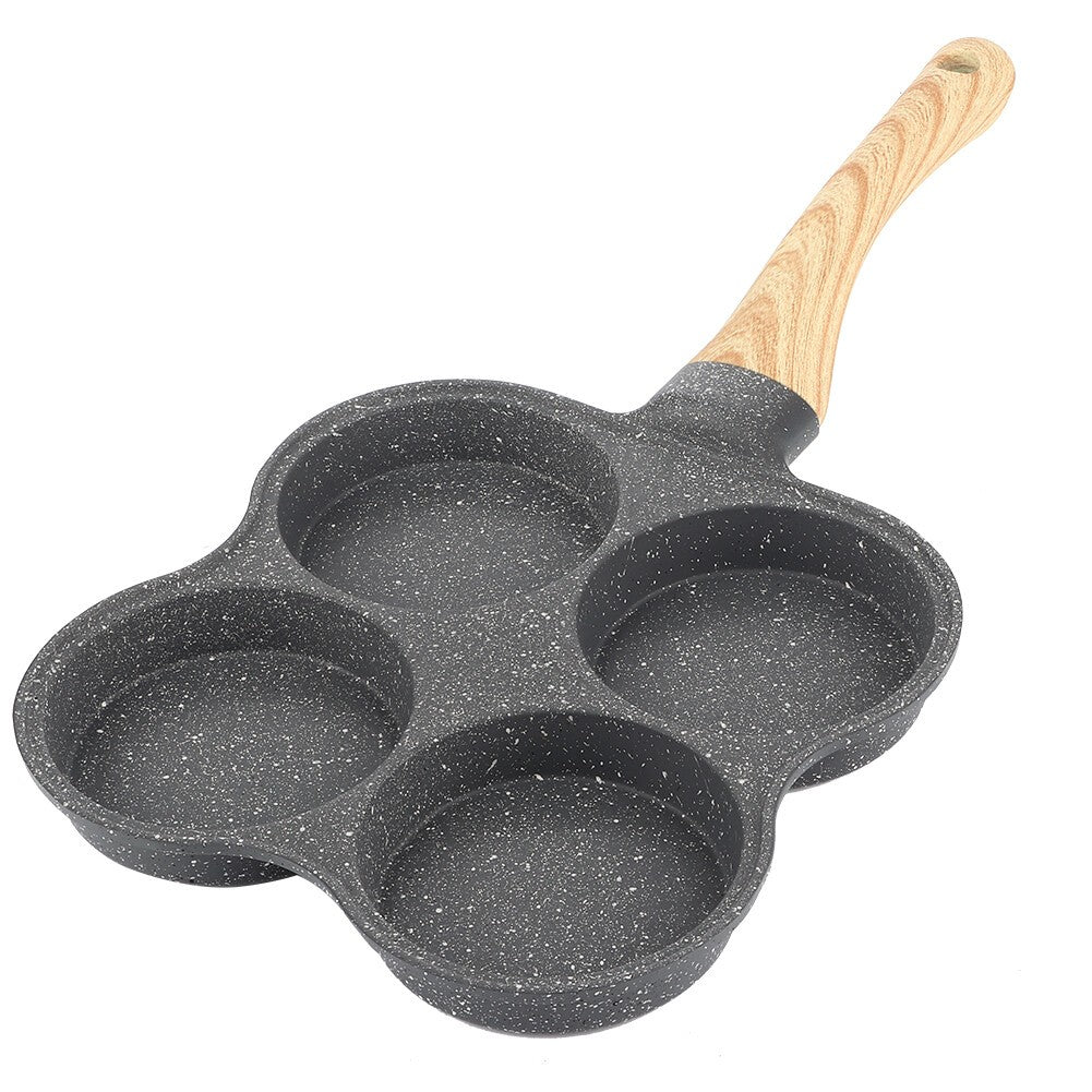 2pcs Breakfast Cooking Set 4 Hole Egg Pancake Pan & Burrito Sandwich Wrap Press