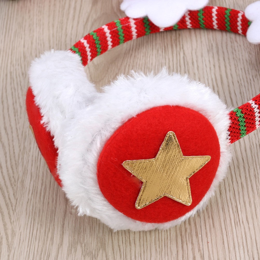 Christmas Earmuffs Furry Ear Warmer Winter Ear Covers Christmas Costume