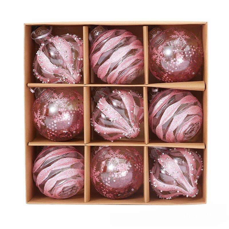 9pcs Christmas Tree Balls Baubles Hanging Ornament Party Xmas Tree Decoration