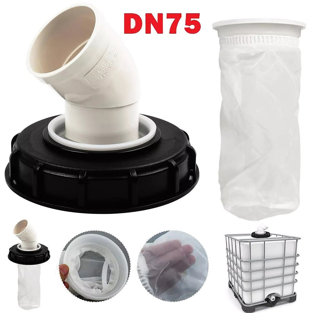 45° IBC Lid Filter Ton Barrel Cover Cap Water Tank IBC Tank Cover Fitting HOT