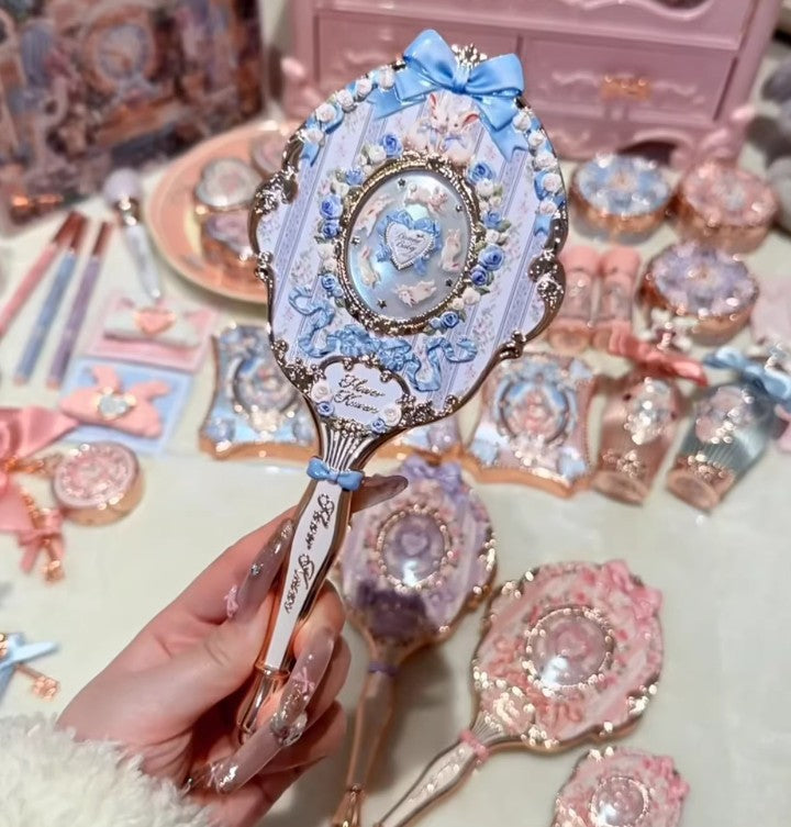 Ins Handheld Makeup Mirror Three Colours Cute GIft