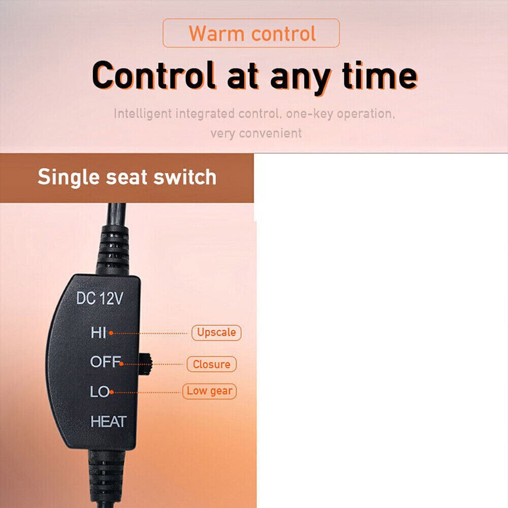 Cover Pad Universal﻿ 12V Heating Cushion Winter Heated Cold Heater Car Seat