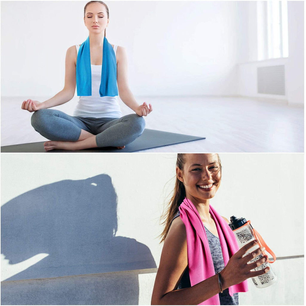 10x Instant Cooling Towel ICE Cold Golf Cycling Jogging Gym Yoga Sports Towels