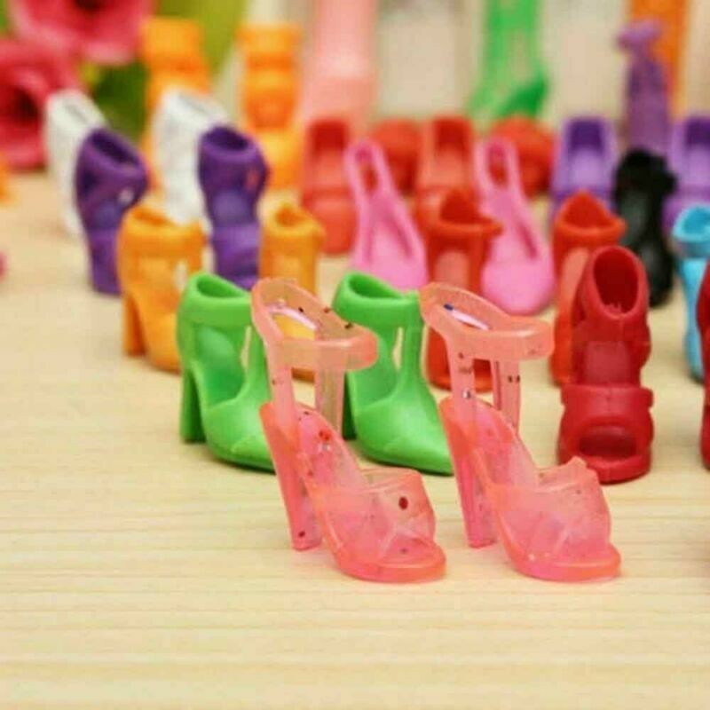 70pcs Items For Barbie Doll Jewellery Accessories Dresses Shoes Clothes Set UK