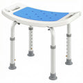 Portable Bath Chair Shower Stool Seat Bench Bathroom Safety Aid Aluminum 6Height