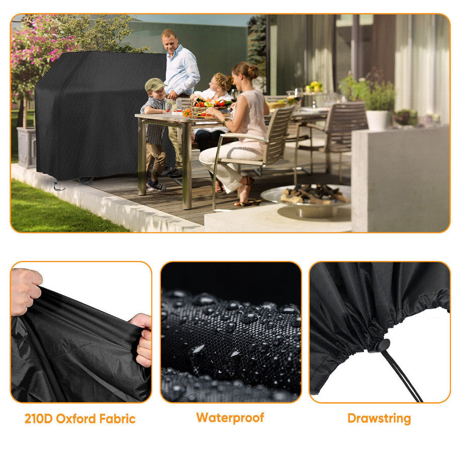 2X BBQ Cover Waterproof Barbecue Gas Smoker Grill Patio Garden Outdoor
