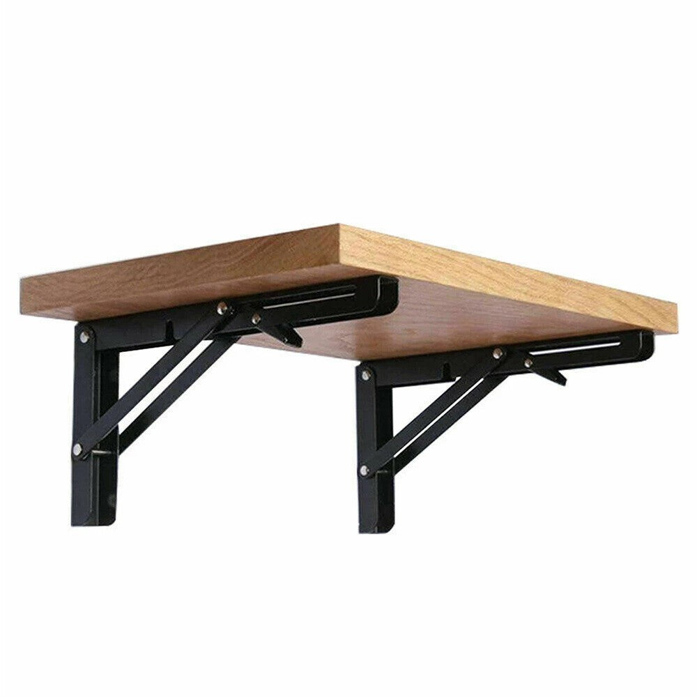 2X Campervan Folding Shelf Bracket Motorhome Table Extension Furniture