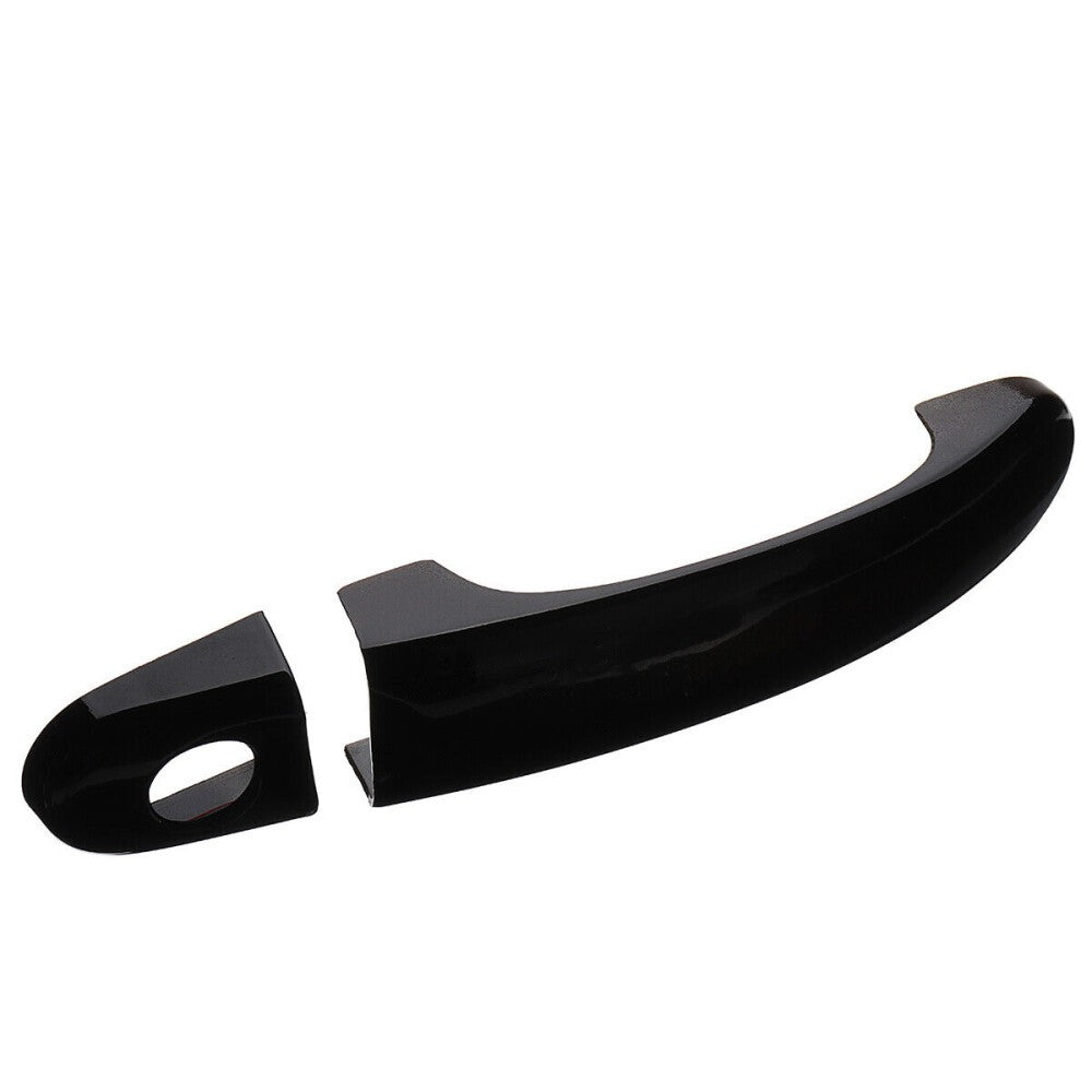 GLOSS BLACK DOOR HANDLE COVERS TRIM FOR VW TRANSPORTER T5 T6 CARAVELLE CADDY VAN