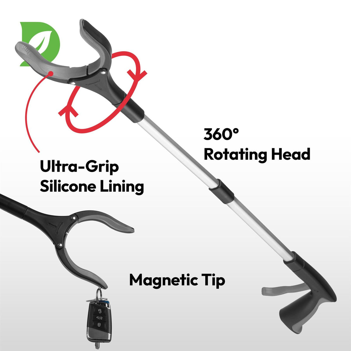 81cm/31" Reacher Grabber Tool - Long Reach Litter Picker Pick Up Mobility Tool