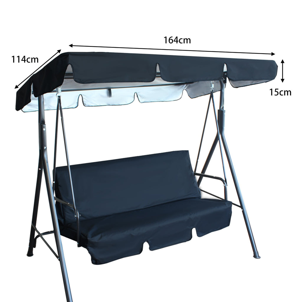 Replacement Canopy For Swing Seat 2 Seater Size Garden Park Hammock Top Cover