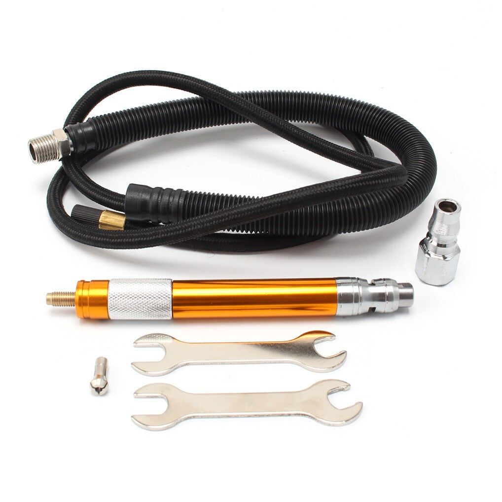 Mini Air Micro Die Grinder Kit Pneumatic Pencil Polishing Rotary Cutting Tool