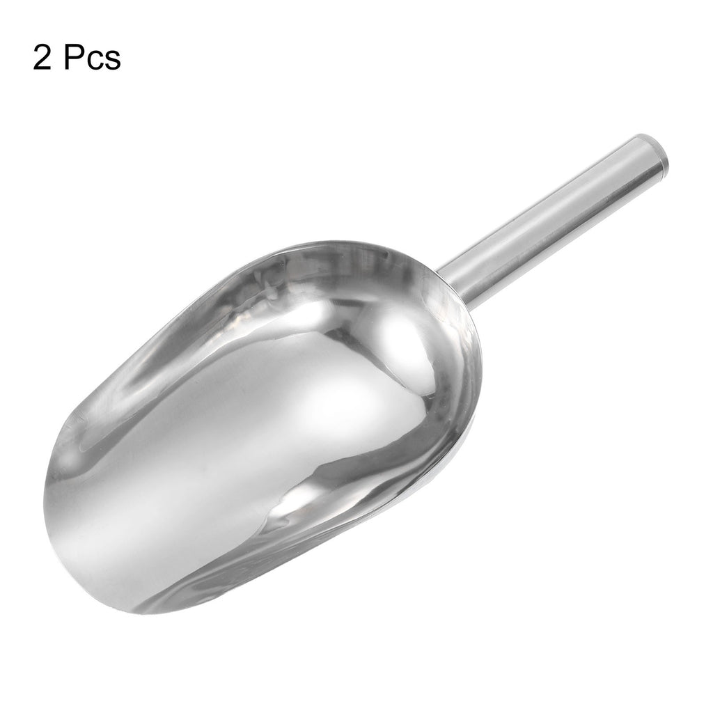 2pcs Garden Soil Scoop 9.5" 304Stainless Steel Hand Shovel Spade with Handle
