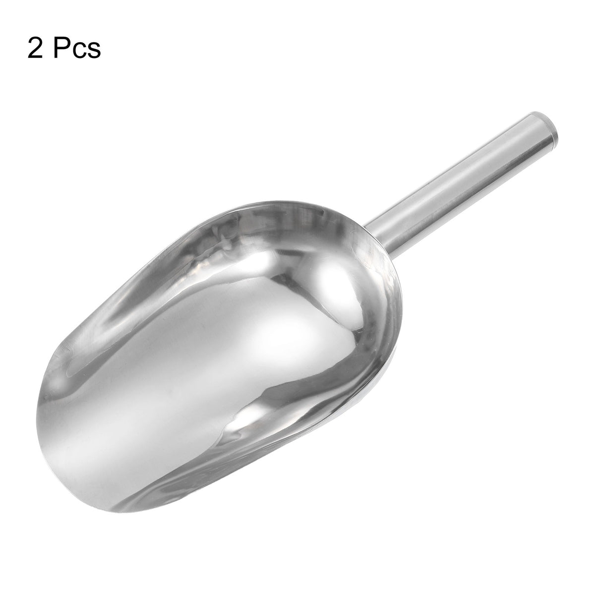 2pcs Garden Soil Scoop 9.5" 304Stainless Steel Hand Shovel Spade with Handle