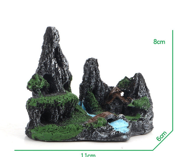 4PCS Hole Rock Aquarium  60L 80L Aquascaping Fish Tank Decor