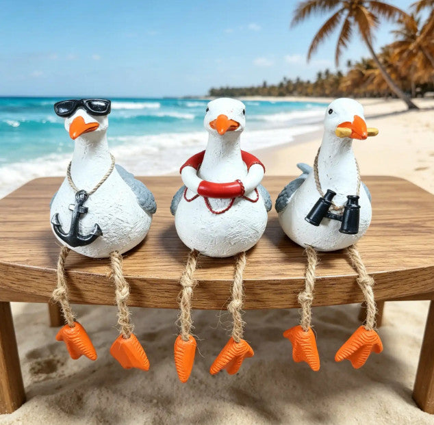 Seagull Fun Bathroom Ornament Home Decor 20*6*11.3CM