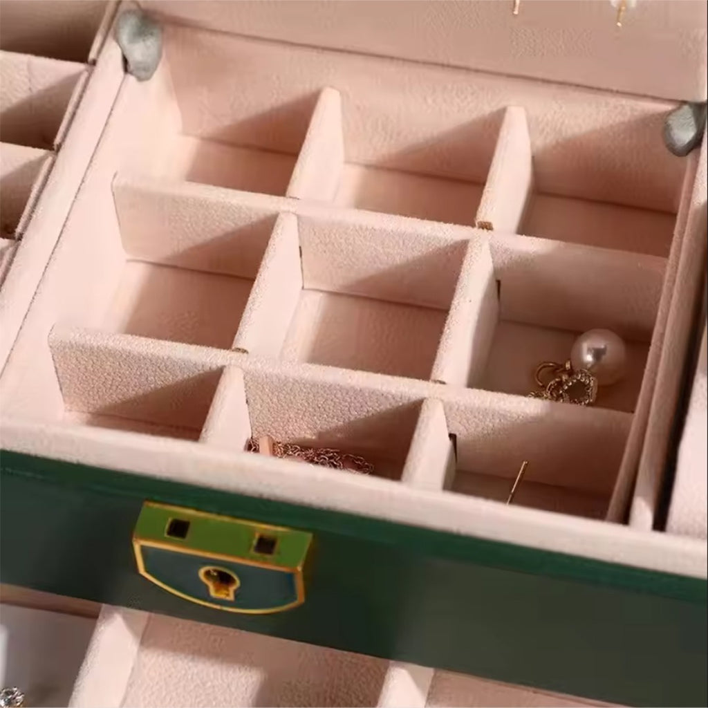 Large 3 Layer Jewellery Organizer Storage Necklace Storage Box Drawer Cabinet
