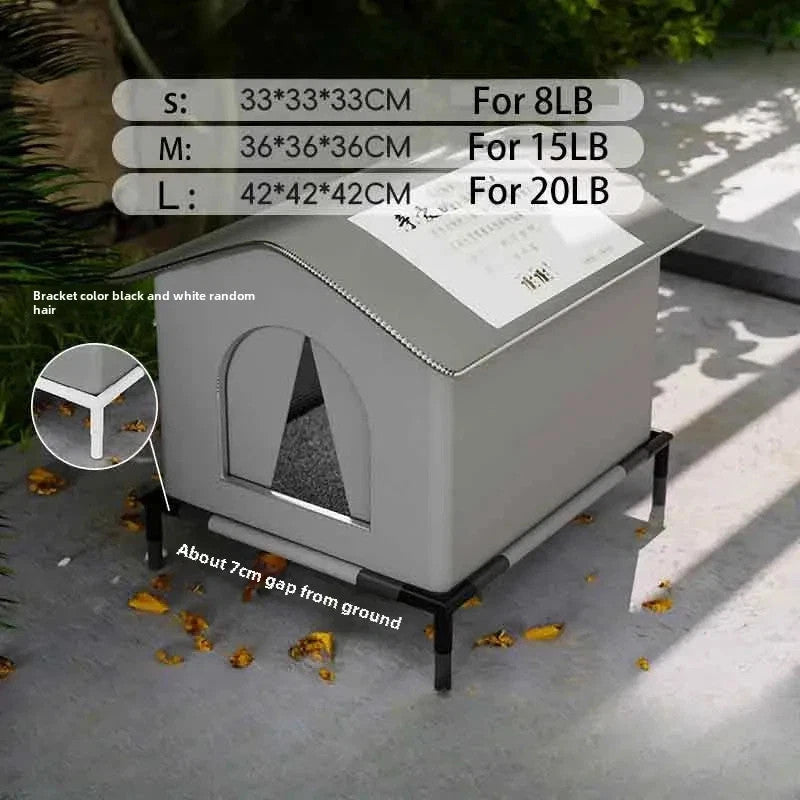 Outdoor Portable Pet Cat Folding House Waterproof Universal Hideaway Shelter UK