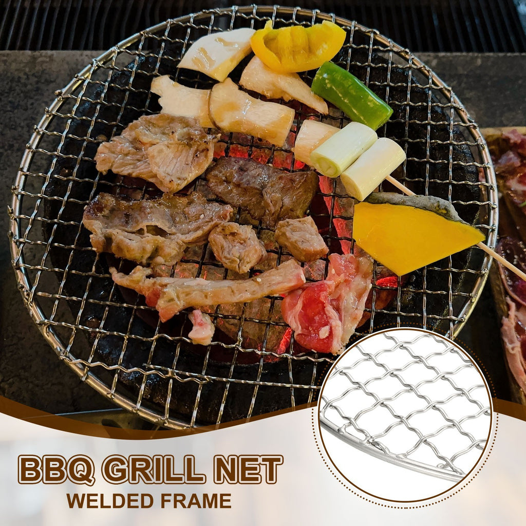 6.5 Inch Round Cooking Rack, Stainless Steel BBQ Grill Baking Rack with Legs