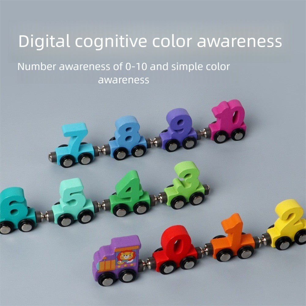 1set Colorful Early Educational Toys Magnetic Number Train Set  Kids