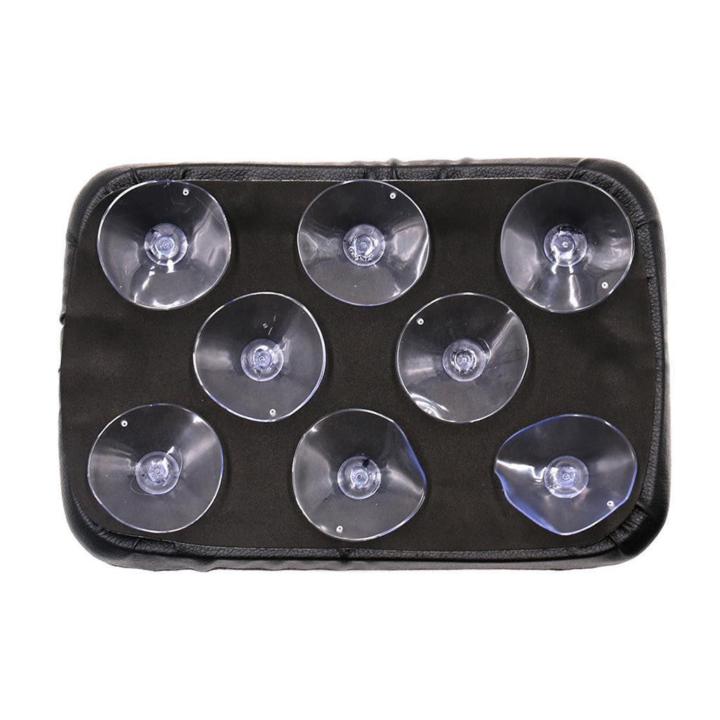 Motorcycle Rear Pillion Seat Mat 8 Suction Cup Passenger Cushion Pad